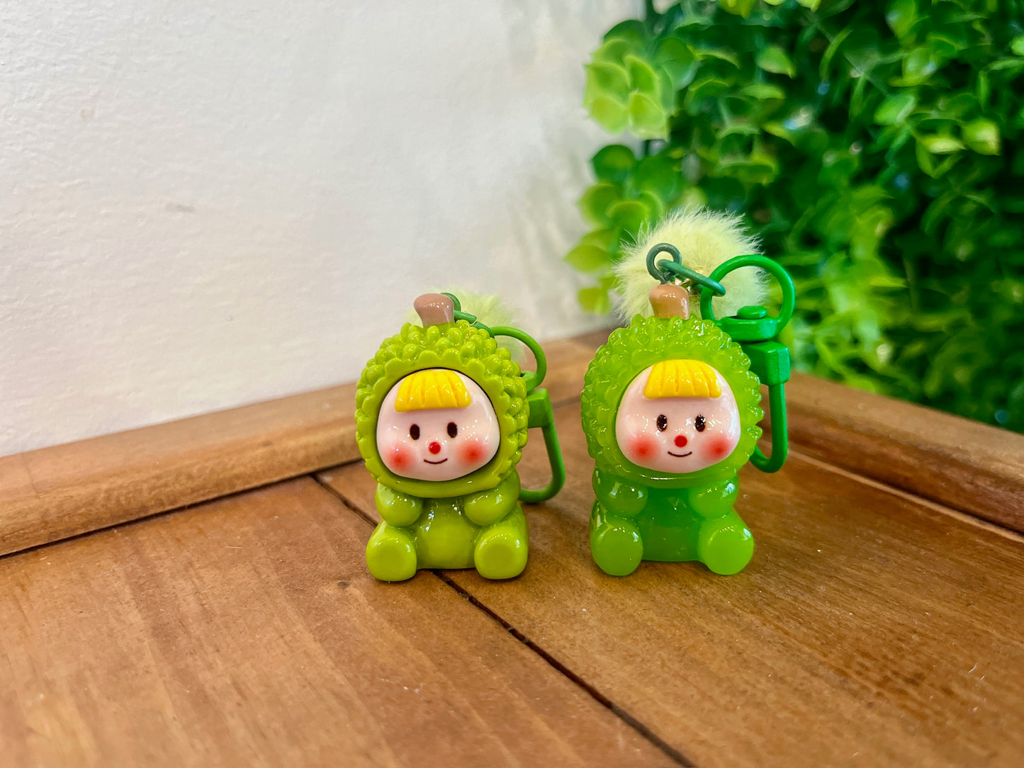 Fruit kid keychain - Glow-in-the-dark Bubble tea keychain - labubu bunny cookies