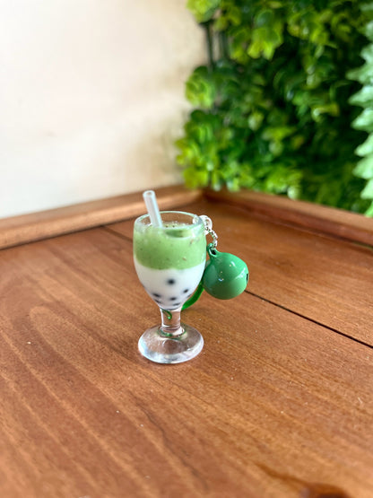 Fruit kid keychain - Glow-in-the-dark Bubble tea keychain - labubu bunny cookies